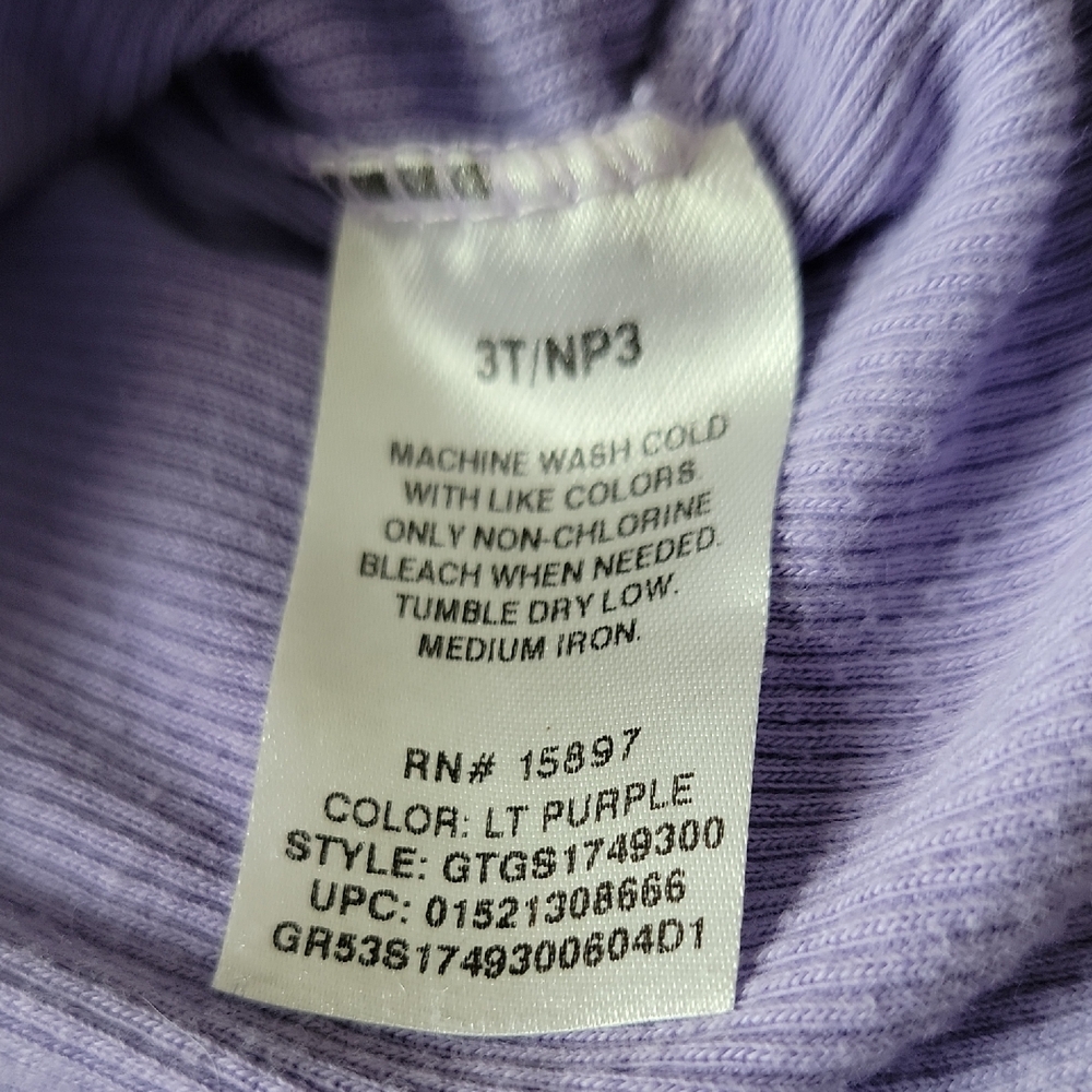 Garanimals Girls Lavender Ribbed Tank Top Size 3T - Picture 4 of 8